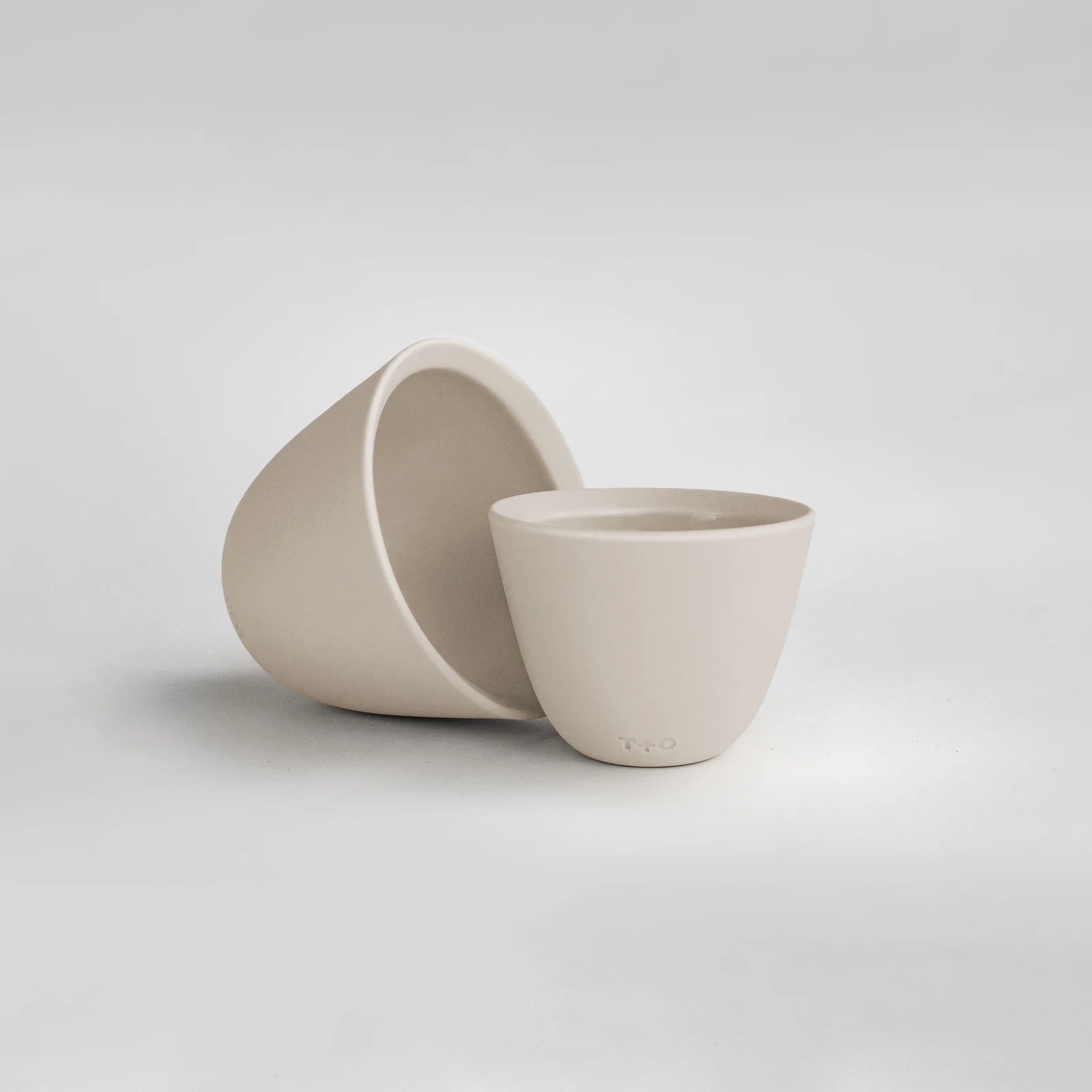 T+O Porcelain Coffee Cup - Handmade In Montreal