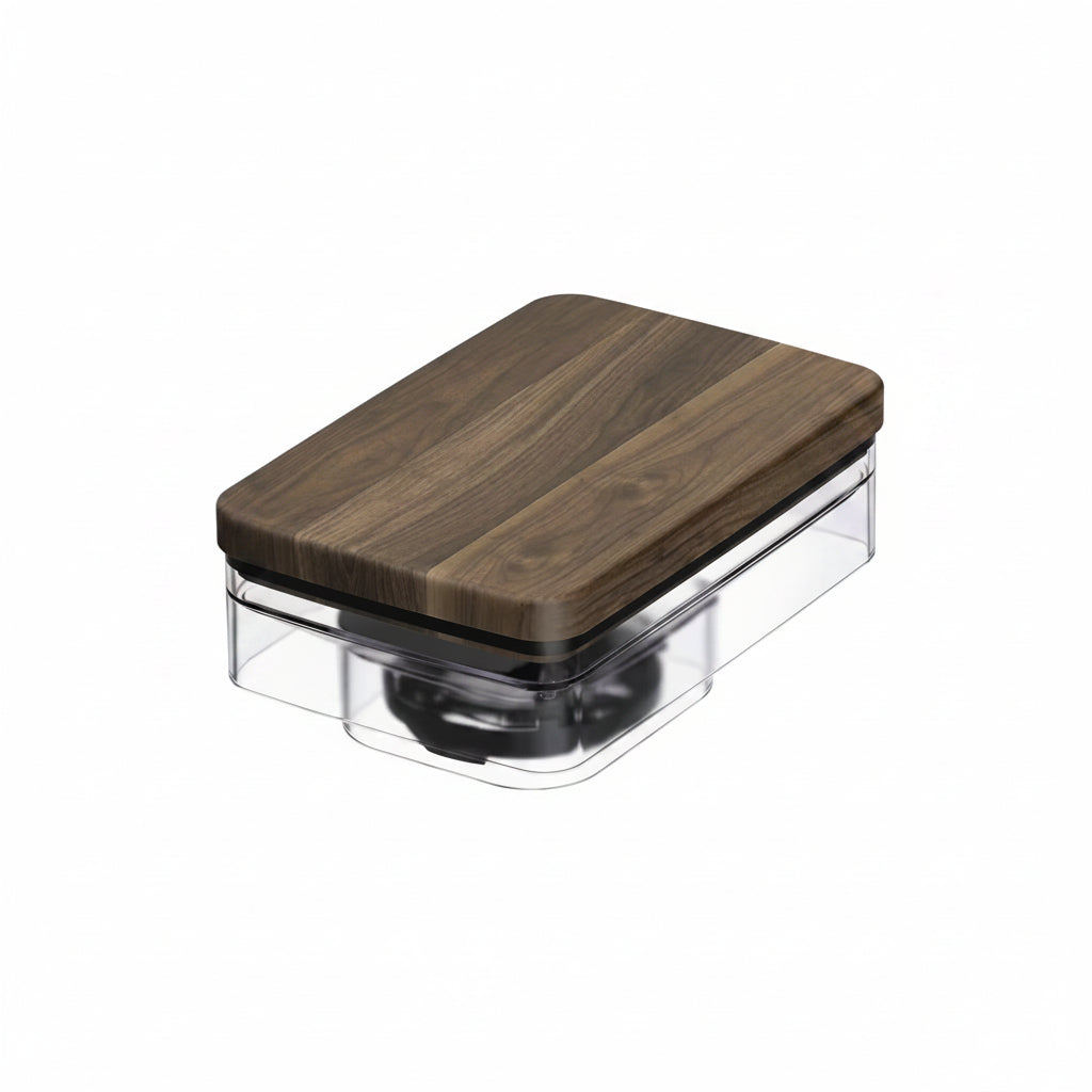 Kit d'accessoires pour machine à expresso KitchenAid en bois de noyer 