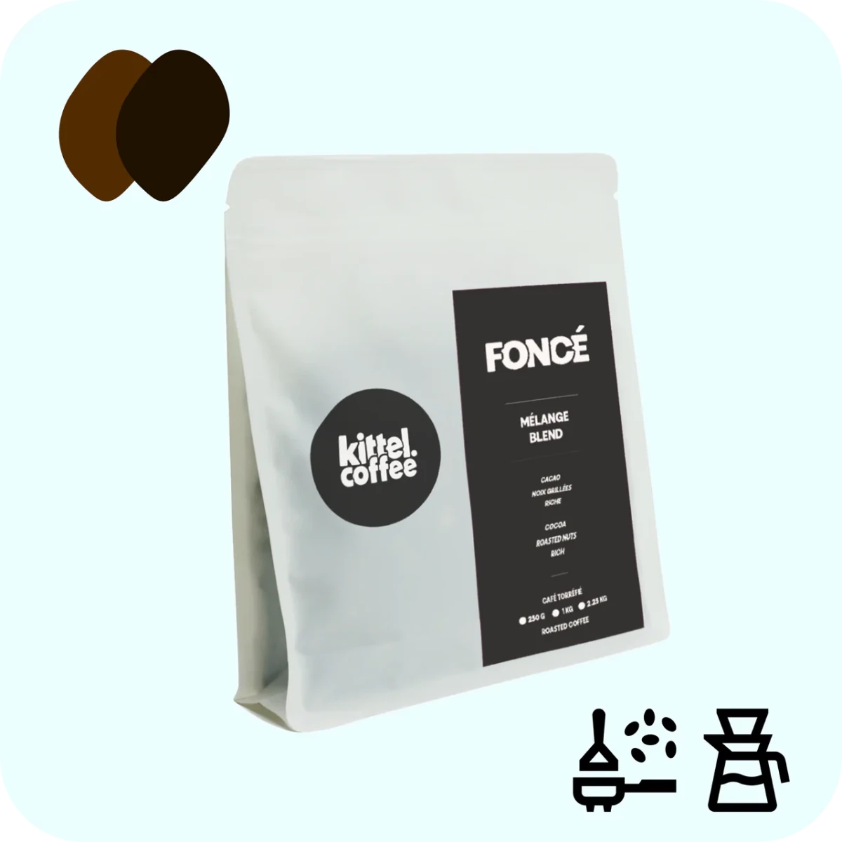 Kittel - Dark - Coffee beans - Café Liégeois Canada Inc.